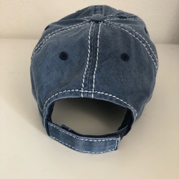 Dog Dad Distressed Ball Cap - Picture 4 of 7